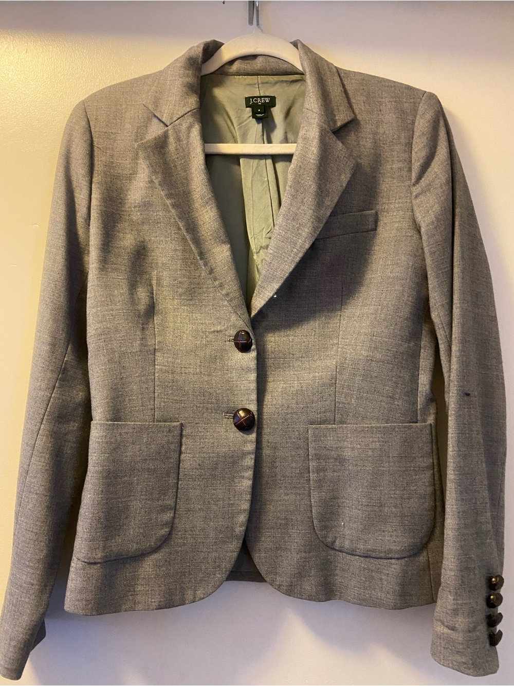 J. Crew Wool Blazer Gray Size 6
